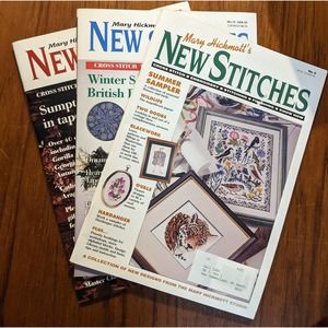 3 Mary Hickmott's New Stitches Magazines